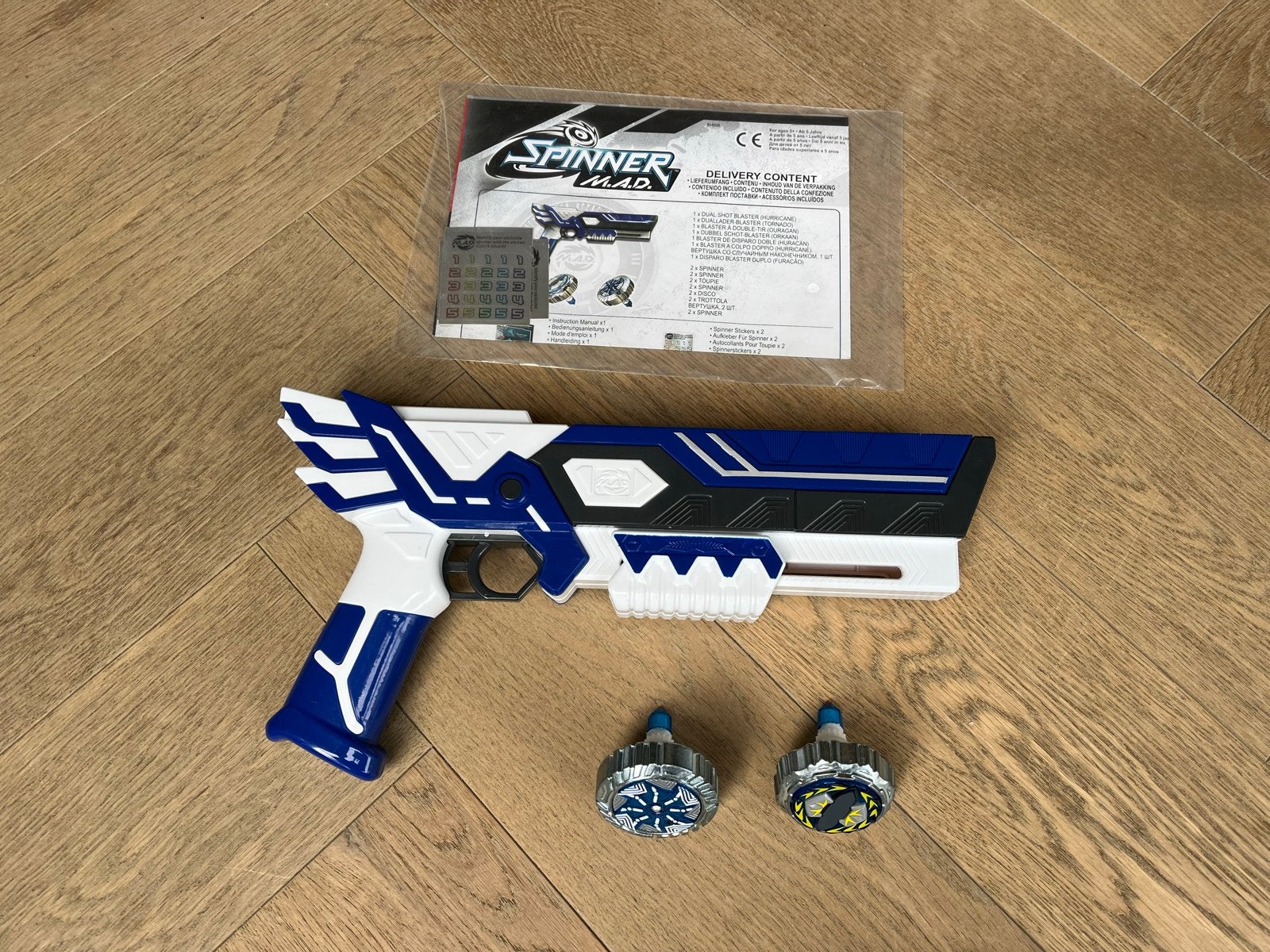Spinner M.A.D. Blaster met 2 Spinners, Ophalen of Verzenden, Gebruikt, Jongen of Meisje