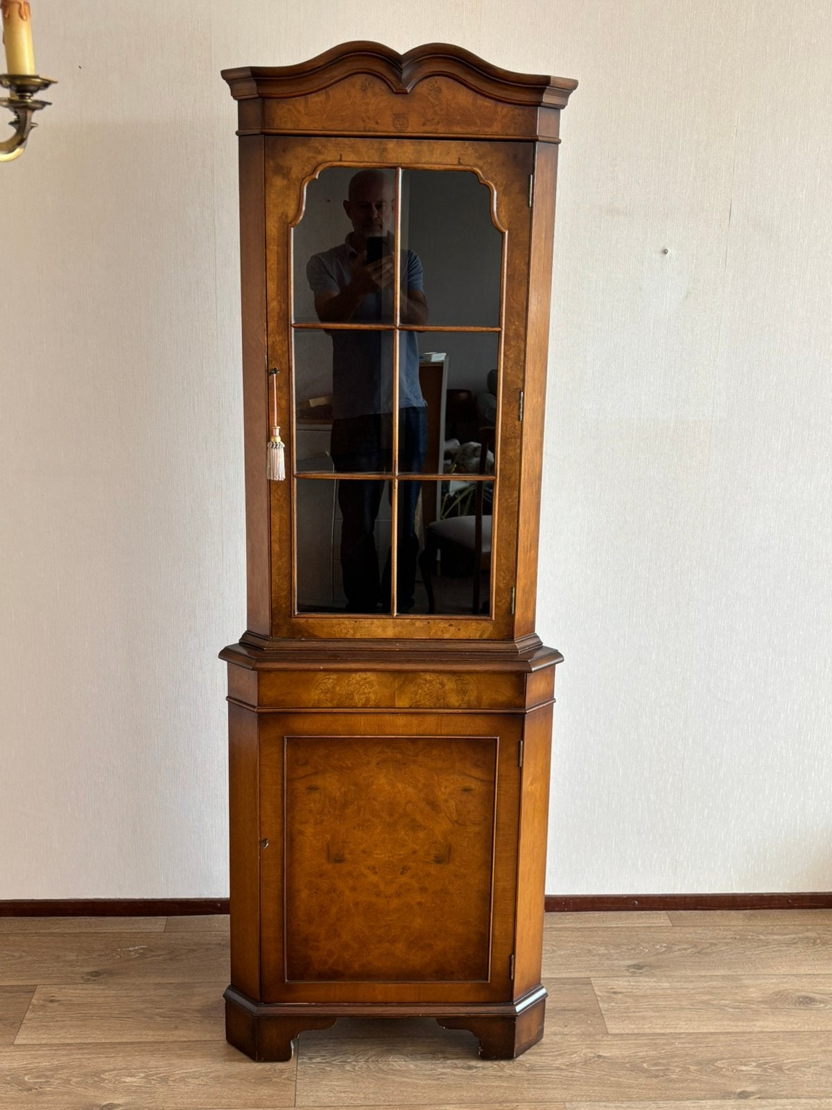 Klassieke Engelse Burton hoekkast TOPKAST, Georgian, Zo goed als nieuw, 150 tot 200 cm, 50 tot 100 cm