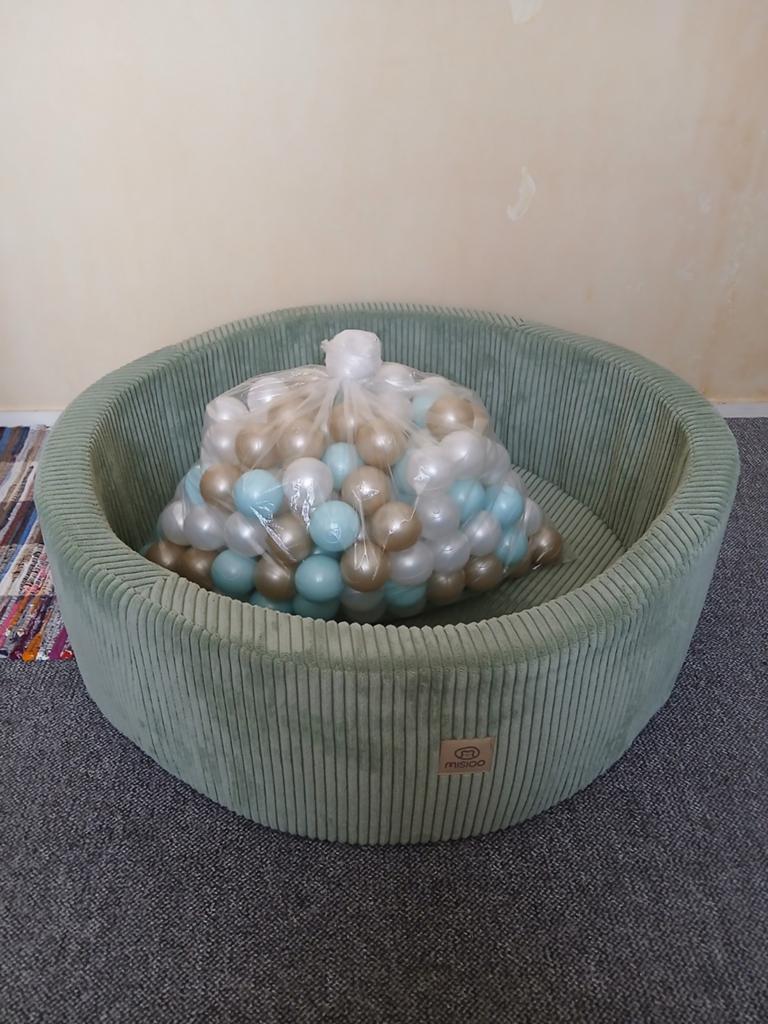 Ballenbak MISIOO met 200 ballen, 90 x 30 cm, wasbaar, Kinderen en Baby's, Speelgoed | Overig, Ophalen, Jongen of Meisje