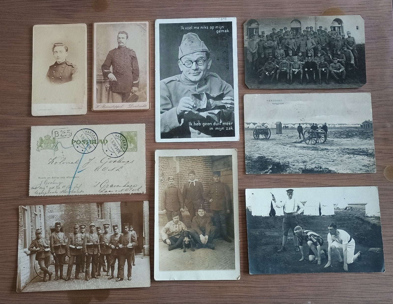 Lot oude ansichten en foto's militairen, Verzenden, Voor 1920, Noord-Holland