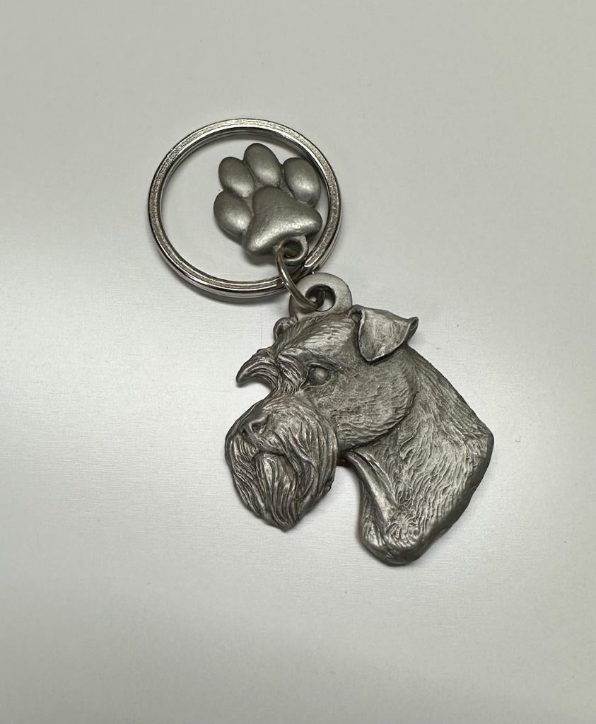 Sleutelhanger Schnauzer - tin, Dier of Natuur, Nieuw, Ophalen of Verzenden, Nvt