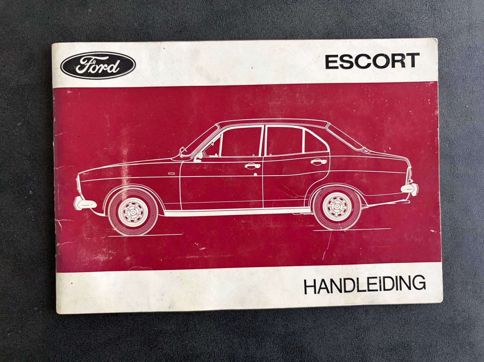 Ford Escort Handleiding (rood), Auto diversen, Handleidingen en Instructieboekjes, Verzenden