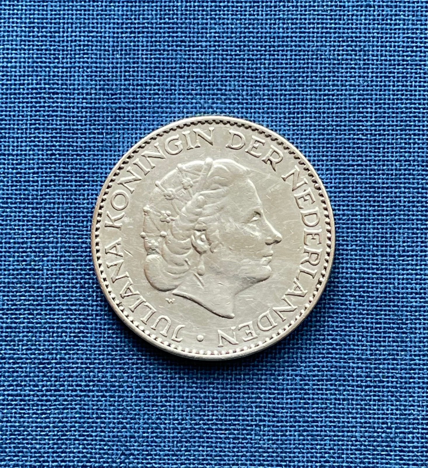 Te koop zilveren gulden Juliana jaar 1955, Ophalen of Verzenden, Koningin Juliana, 1 gulden
