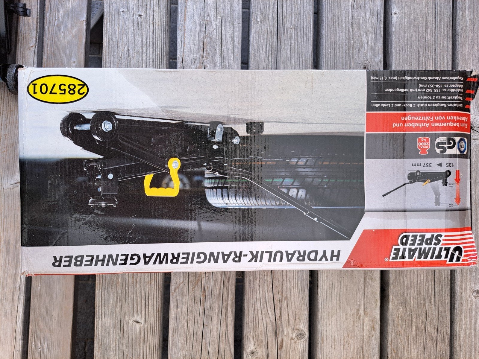 te koop hydraulische auto krik, Ophalen, Zo goed als nieuw