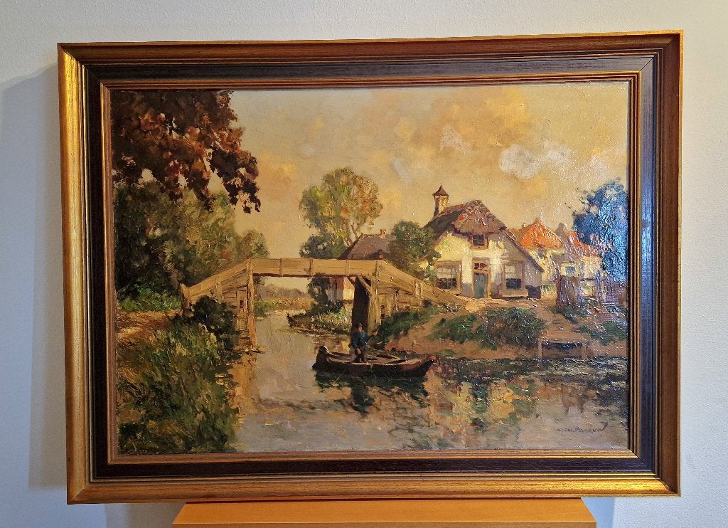 Schilderij Gerardus Johannes Delfgaauw (1882-1947), Ophalen