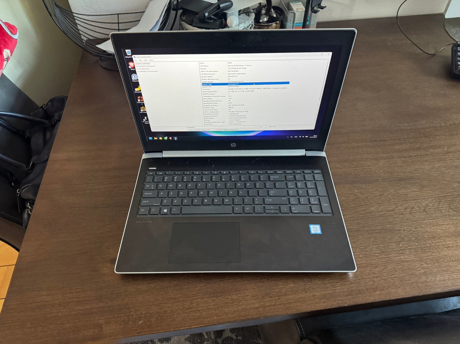 HP Probook 450 G3 16GB RAM, Computers en Software, Hp, 256 GB, 2 tot 3 Ghz, Ophalen of Verzenden