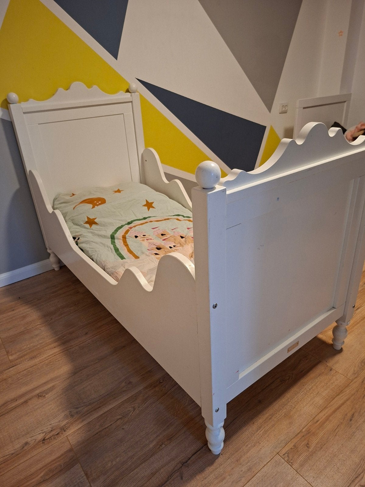 Bopita Belle kinderbed wit 160x70, Ophalen, Gebruikt, 140 tot 160 cm, Lattenbodem