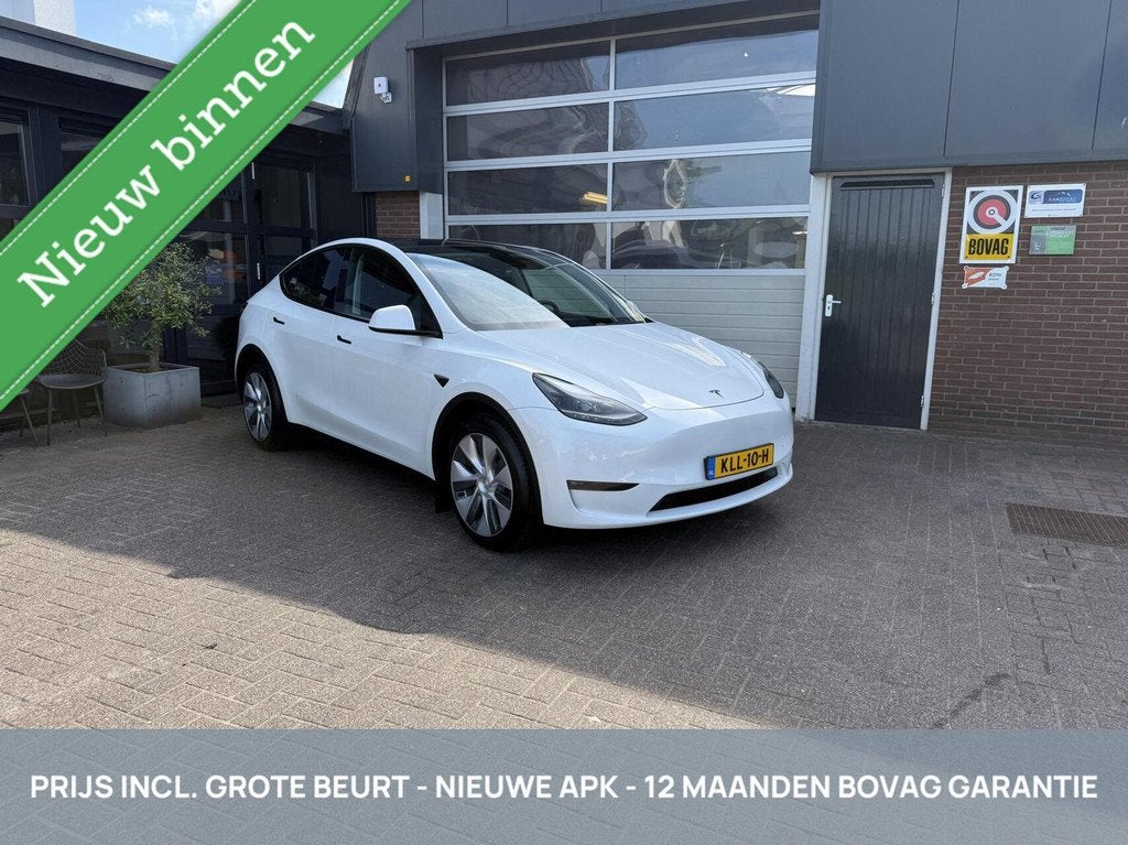 Tesla Model Y Long Range AWD 75 kWh SOH 91% WARMTEPOMP *ALL-, Automaat, 12 maanden, Gebruikt, Zwart