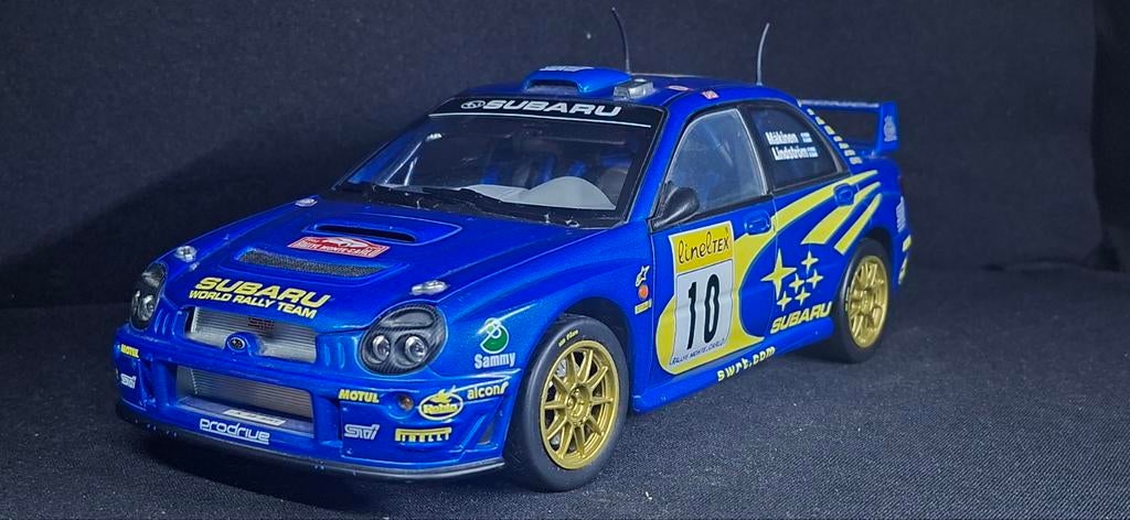 Subaru Impreza WRC Mäkkinen Strömberg  BIEDEN, Hobby en Vrije tijd, Modelauto's | 1:18, Ophalen of Verzenden, Gebruikt