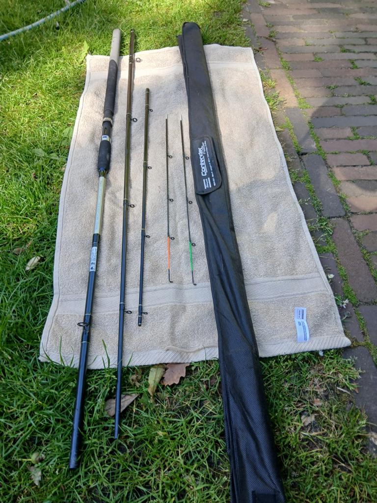 Shakespeare Contender Feederhengel 3.60m met 2 toppen, Ophalen, Gebruikt, Werphengel