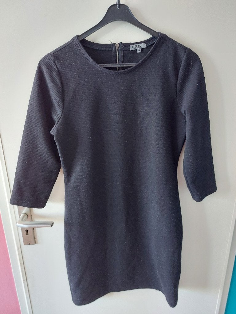 zwart jurkje Liz Devy maat M, Kleding | Dames, Ophalen, Gedragen, Zwart, Boven de knie