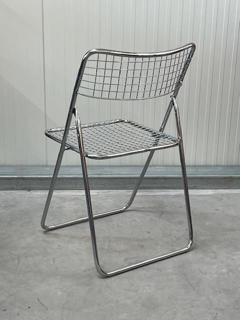 Vintage Ted Net klapstoel Niels Gammelgaard jaren 80 chroom, Gebruikt, Overige kleuren, Jaren 80, IKEA