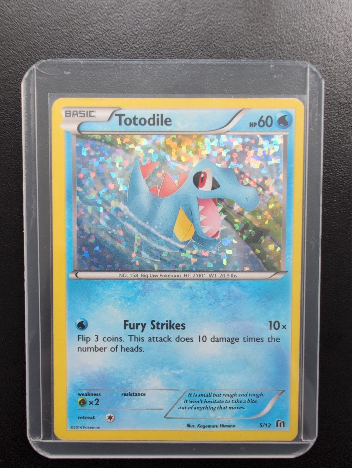 Totodile McDonald's Promo 2016 Pokémon Kaart, Ophalen of Verzenden, Zo goed als nieuw, Losse kaart, Foil
