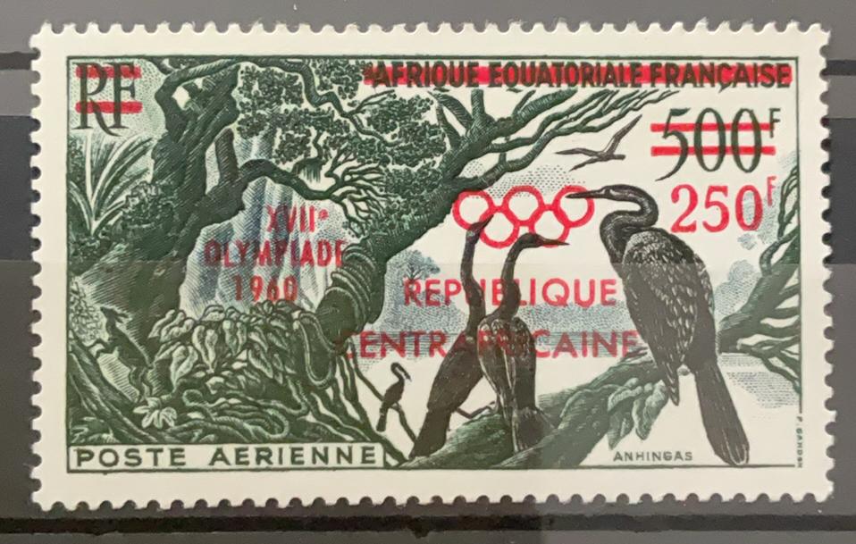 Centraal Afrikaanse Republiek - vogels olympische spelen, Ophalen of Verzenden, Overige landen, Postfris