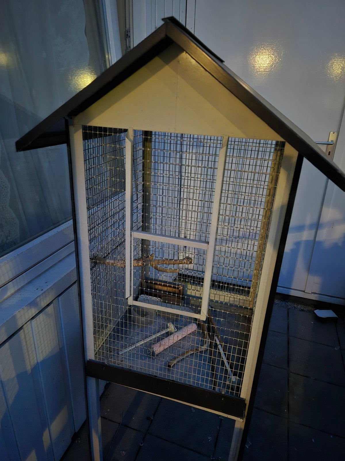 Vogelkooi, Ophalen, Metaal, Vogelkooi