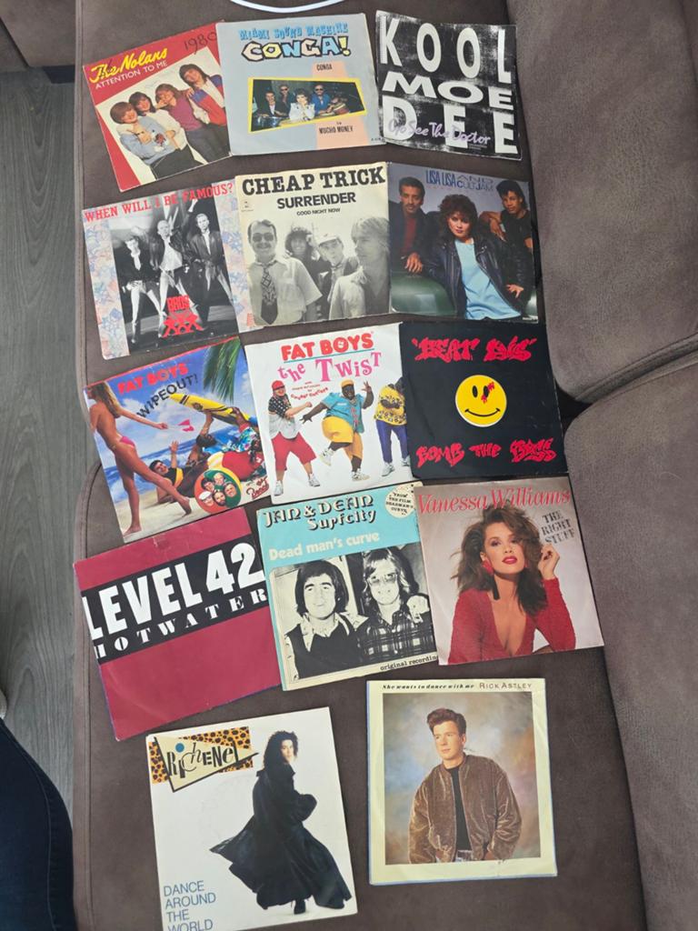 14x singles, Cd's en Dvd's, Ophalen, Gebruikt, Overige formaten