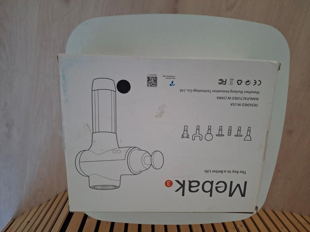 Mebak 3 Massageapparaat met diverse opzetstukken, Ophalen of Verzenden, Zo goed als nieuw, Apparaat