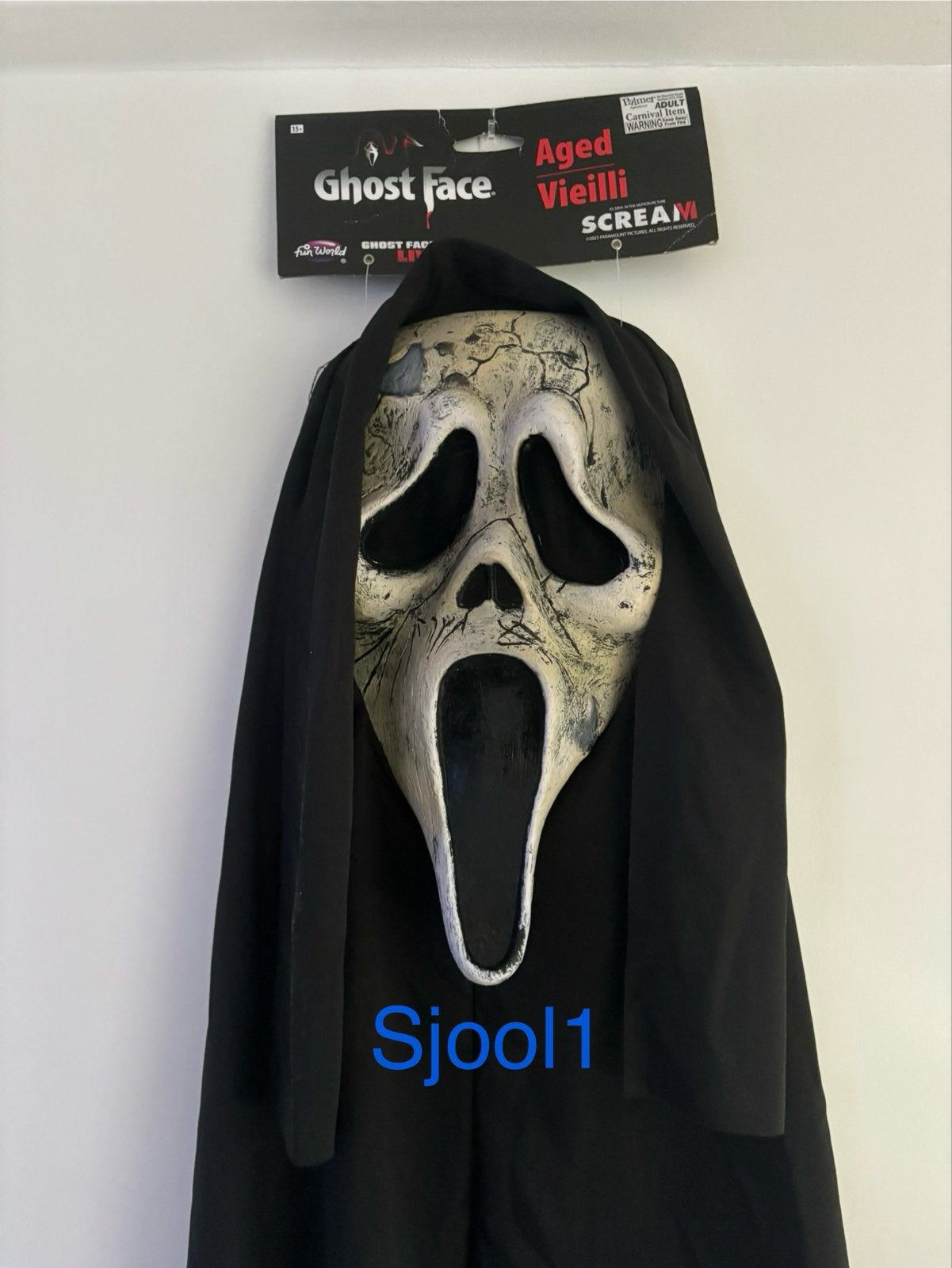 Ghost Face Scream Masker - Aged/Vieilli Halloween, Hobby en Vrije tijd, Ophalen of Verzenden, Nieuw