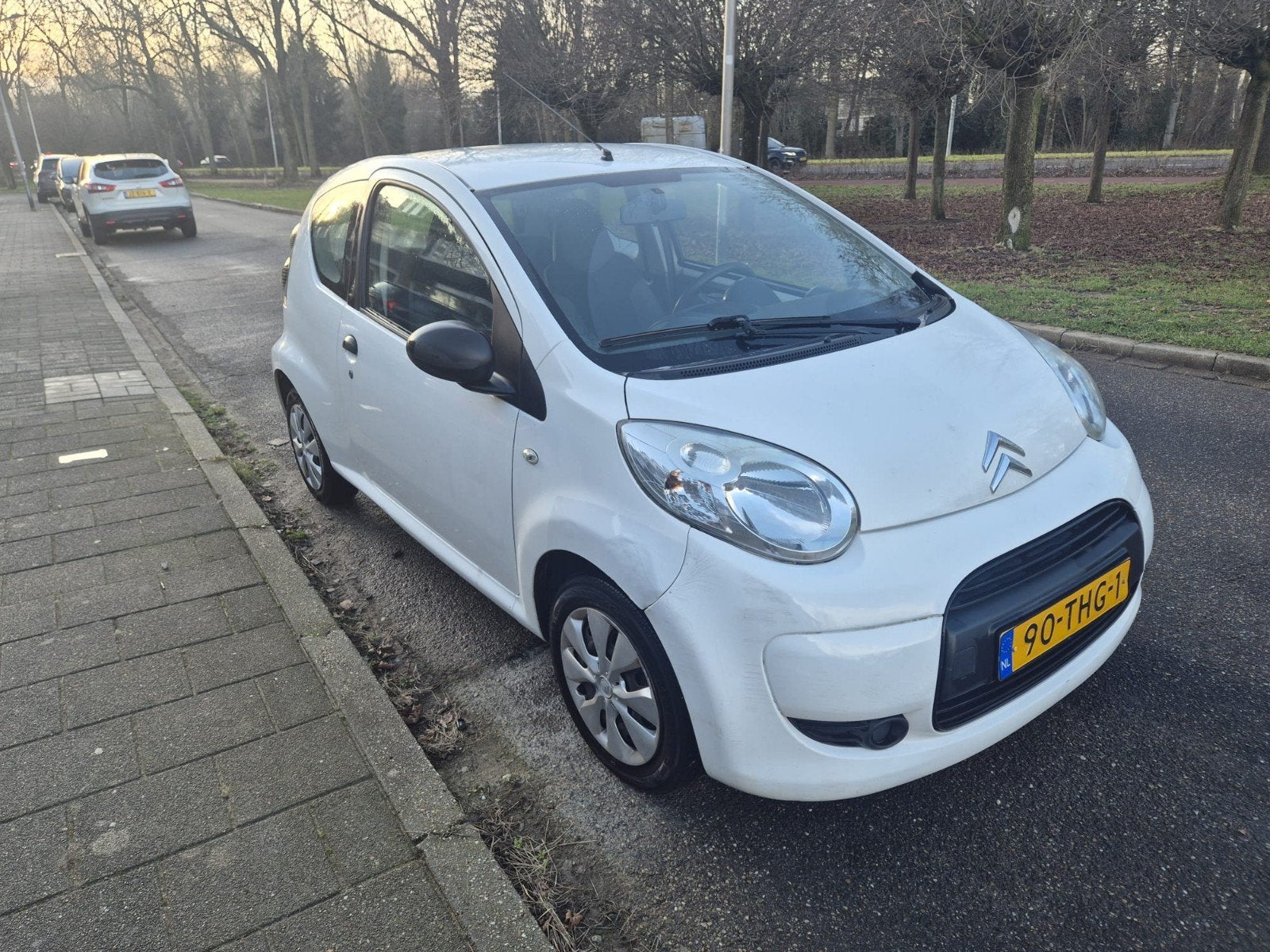 Citroën C1 1.0 3-DRS 2012 Wit, Auto's, Citroën, Voorwielaandrijving, 4 stoelen, C1, Origineel Nederlands