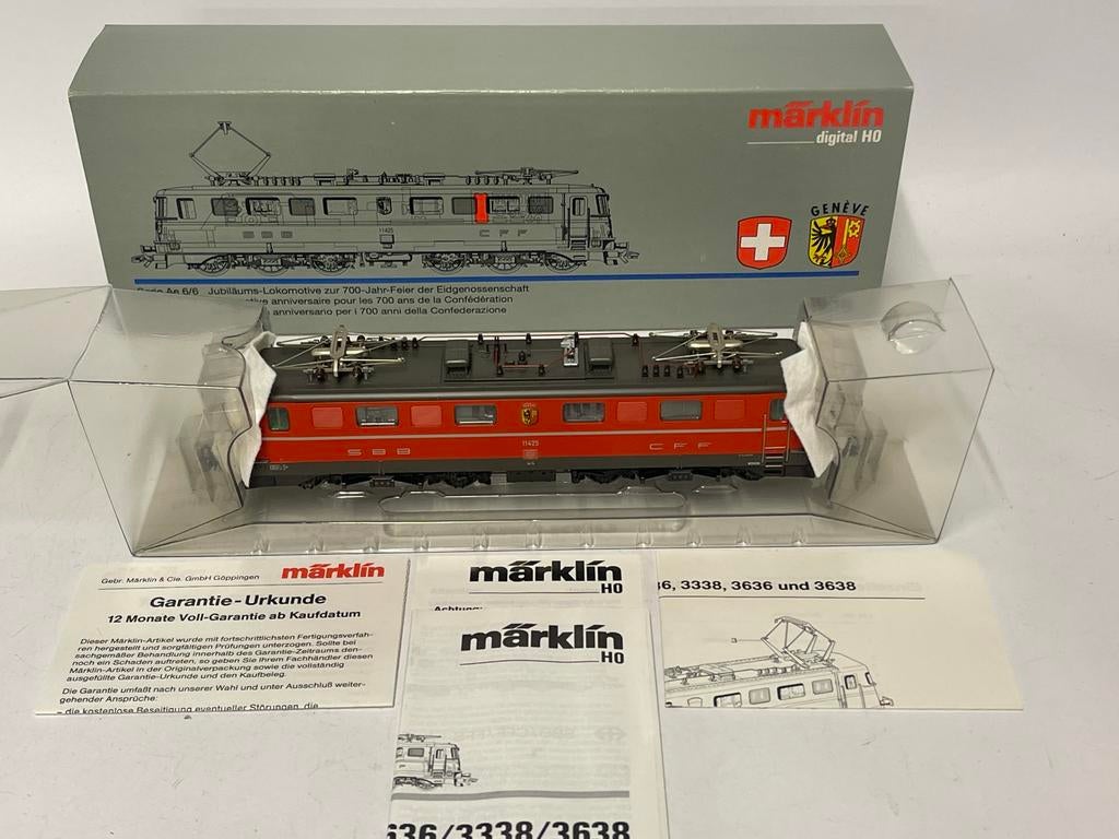 ** NIEUW ** Märklin 3636 H0 E-loc Ae 6/6 '11425' SBB ** 2, Wisselstroom, Locomotief, Nieuw, Ophalen of Verzenden
