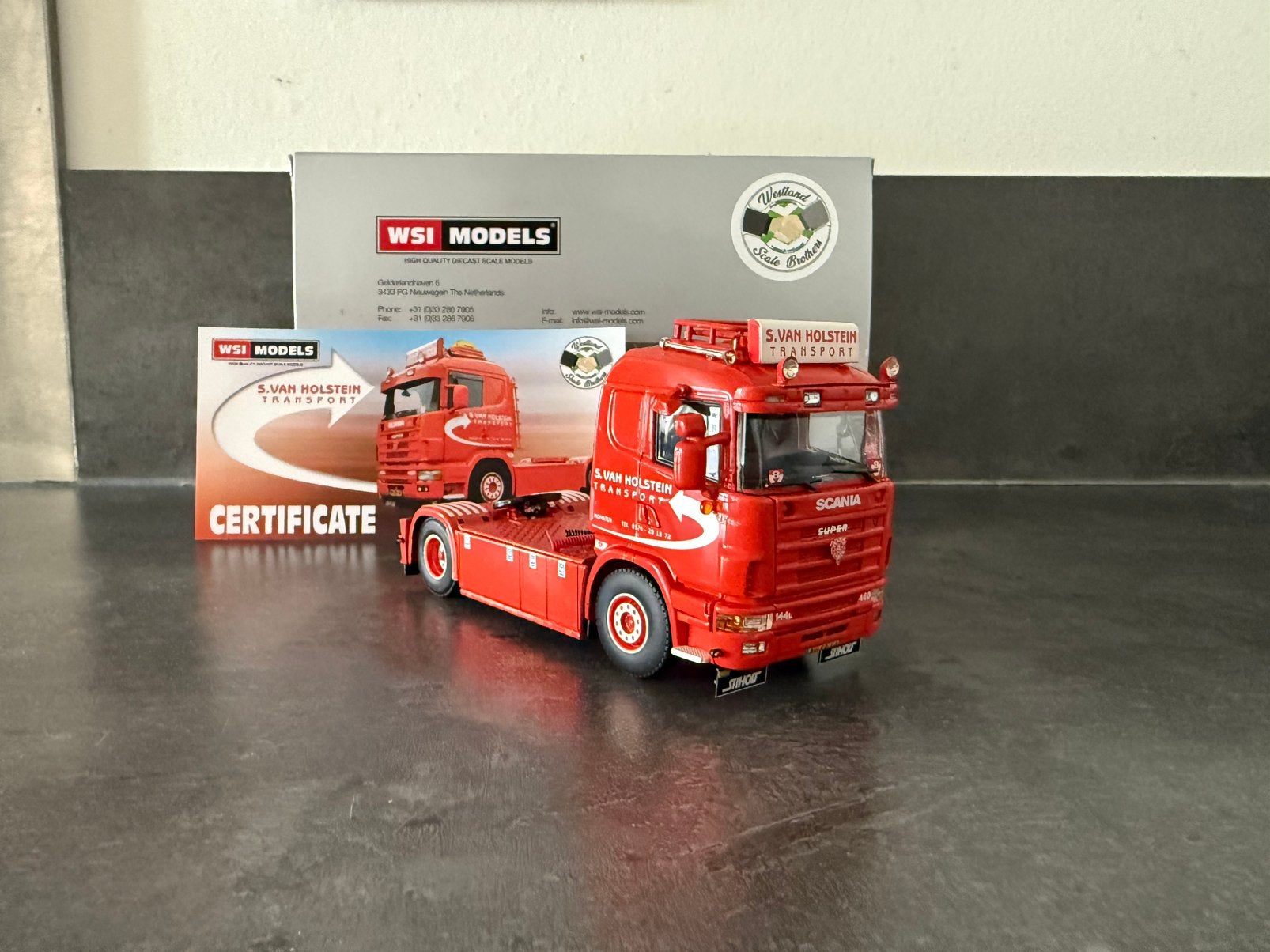 WSI - Scania Holstein, Ophalen of Verzenden, Zo goed als nieuw, Bus of Vrachtwagen, Wsi