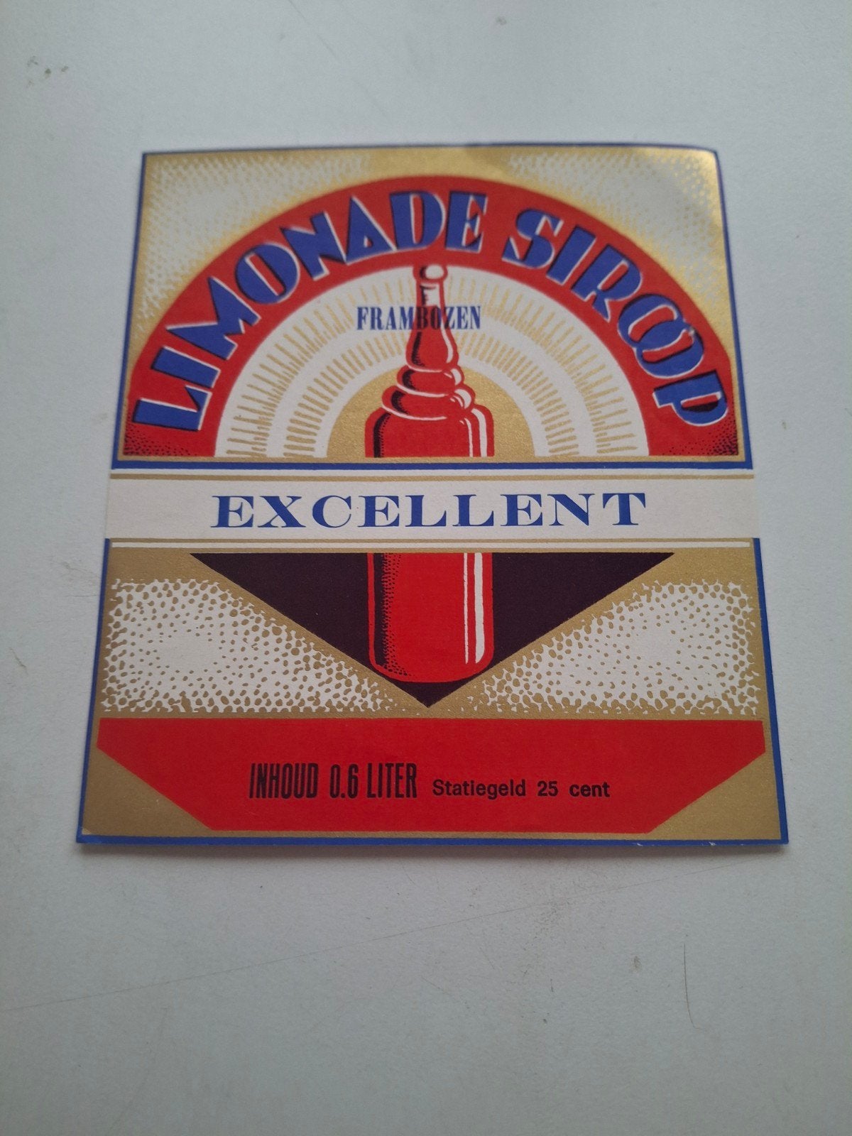 limonade etiket Exelent., Verzamelen, Ophalen of Verzenden, Zo goed als nieuw, Overige typen
