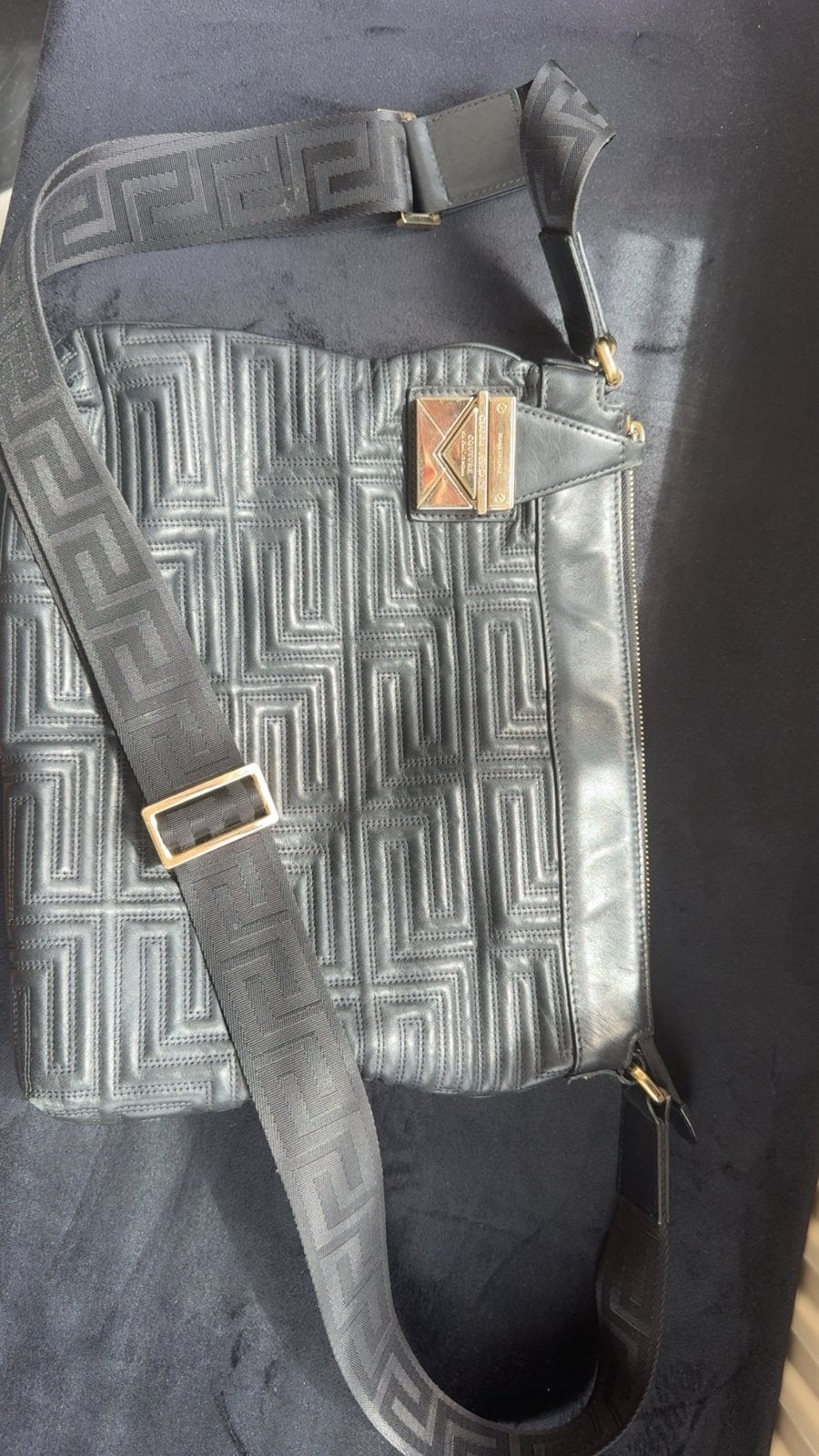 Tas  gianni versace, Overige merken, Zwart, Ophalen of Verzenden, Zo goed als nieuw