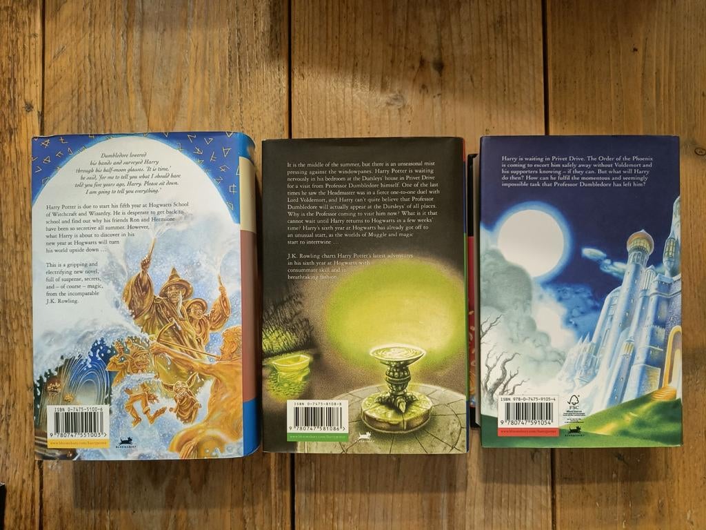 3 Engelse Harry Potter boeken. Hardcover., Ophalen of Verzenden