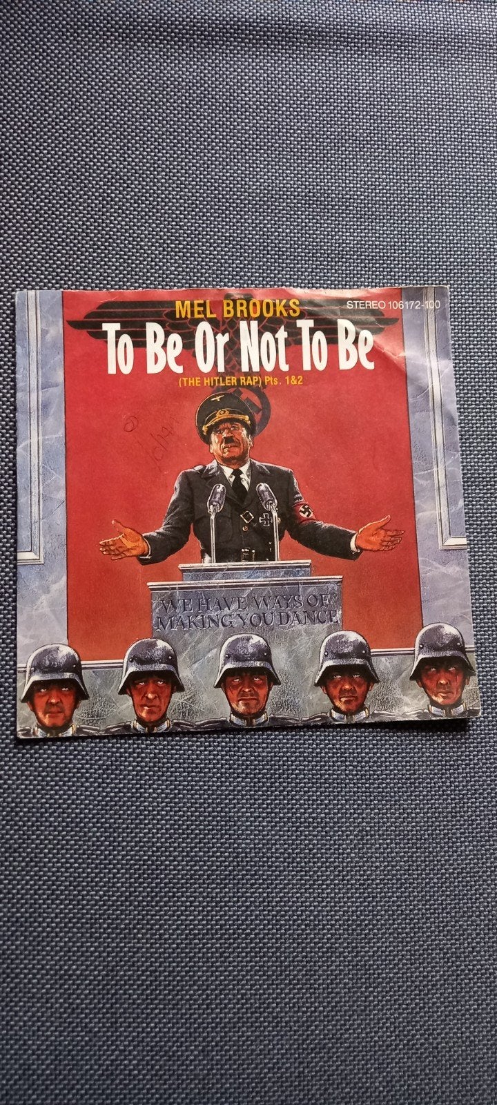 Mel Brooks - To Be Or Not To Be (The Hitler Rap) 7 inch, Cd's en Dvd's, Gebruikt, Overige genres, 7 inch, EP