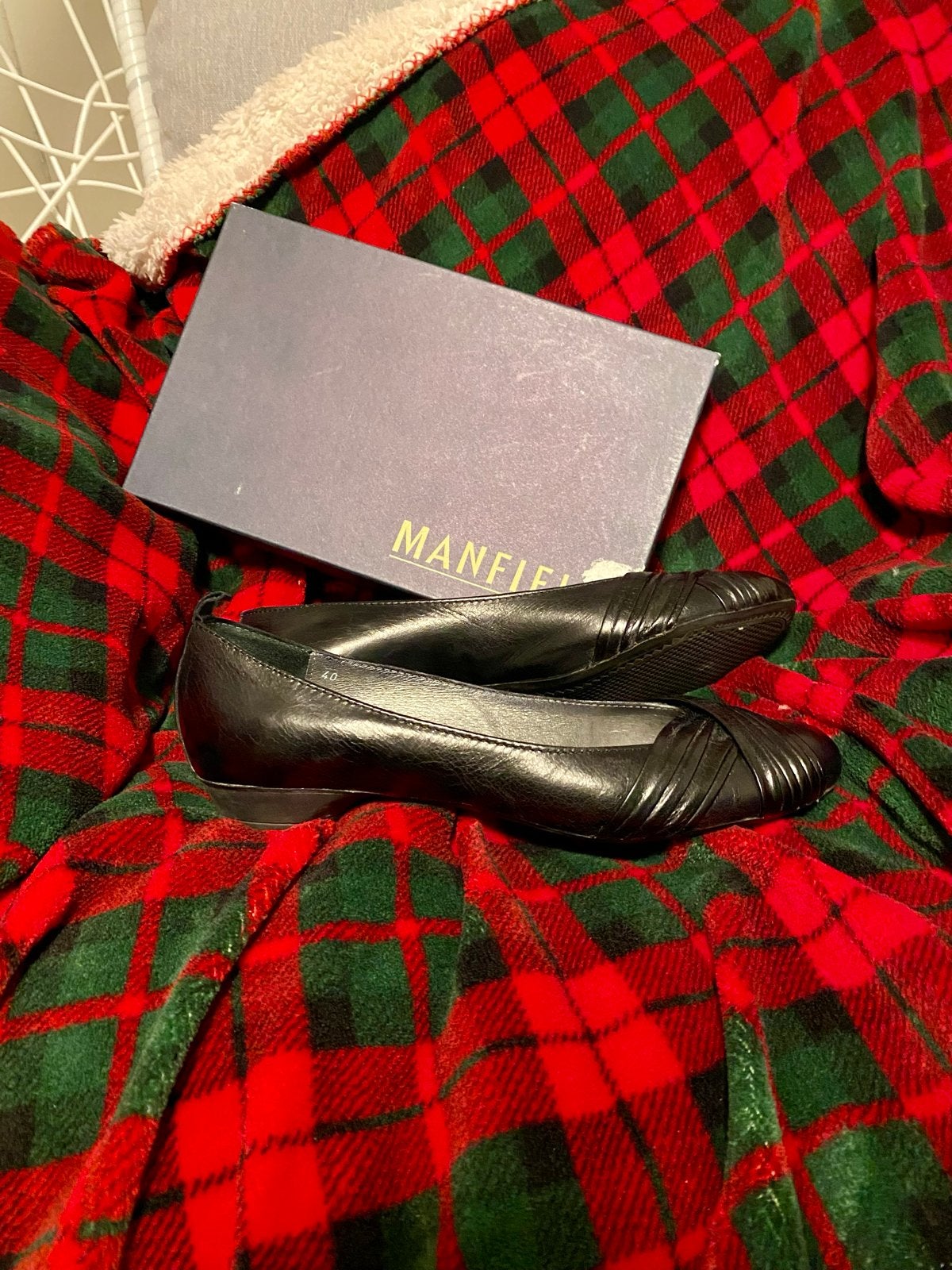 Manfield zwarte instappersmaat 40, Ophalen of Verzenden, Zo goed als nieuw, Zwart, Ballerina's