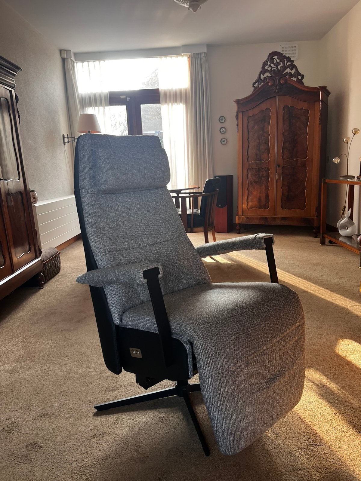 Velderhof relax fauteuil, Ophalen, 75 tot 100 cm, Zo goed als nieuw, Velderhof , modern