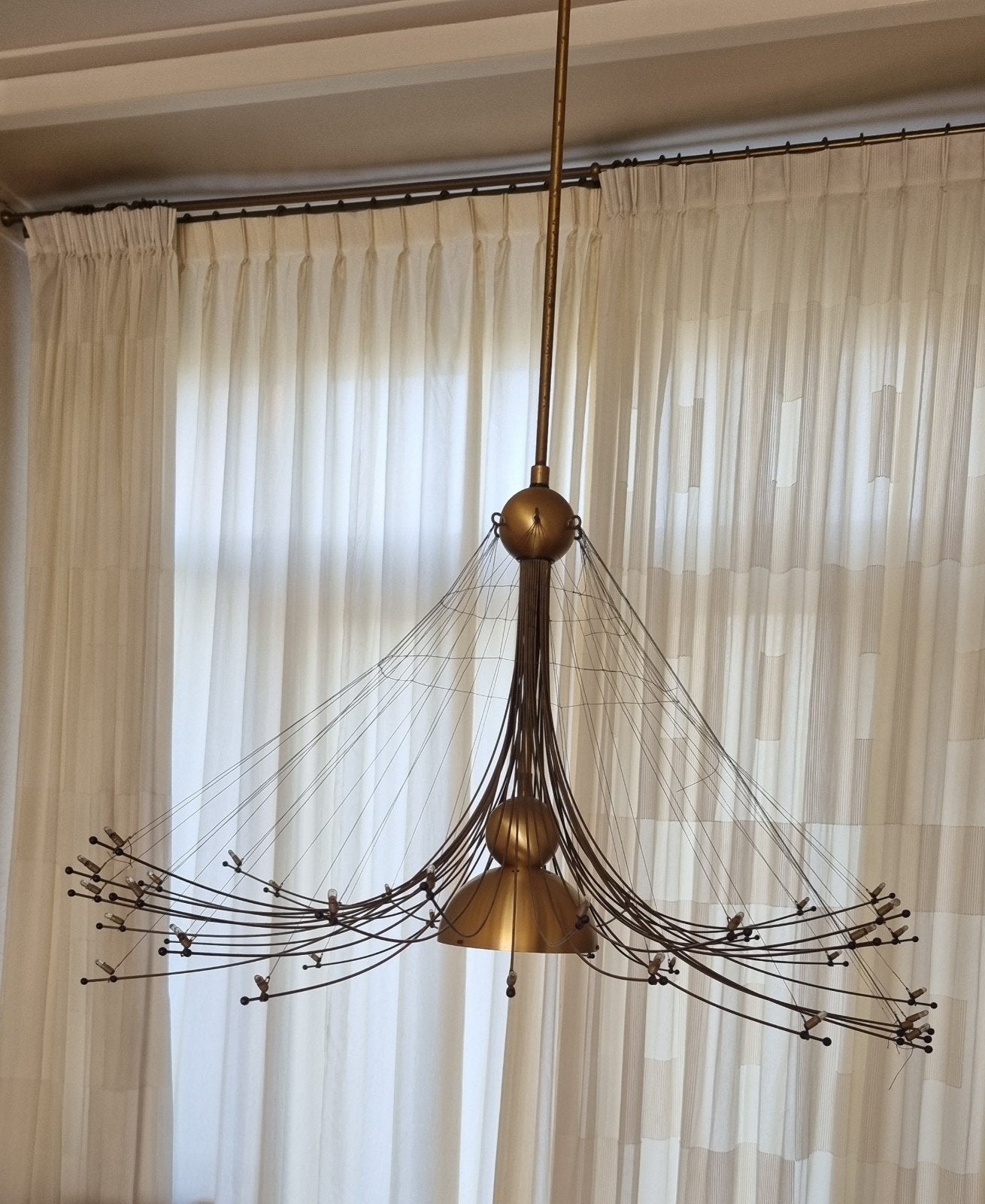 Quasar Holland Bird hanglamp - Jan Pauwels design, Ophalen, Gebruikt, Metaal, Modern design, Designer lamp