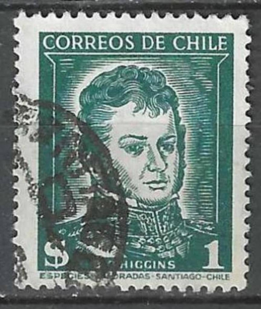 Chili 1952 - Yvert 232 - Bernardo O'Higgins (ST), Verzenden, Gestempeld, Zuid-Amerika