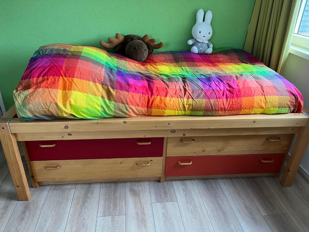 bed, Ophalen, Gebruikt, 90 cm, 200 cm