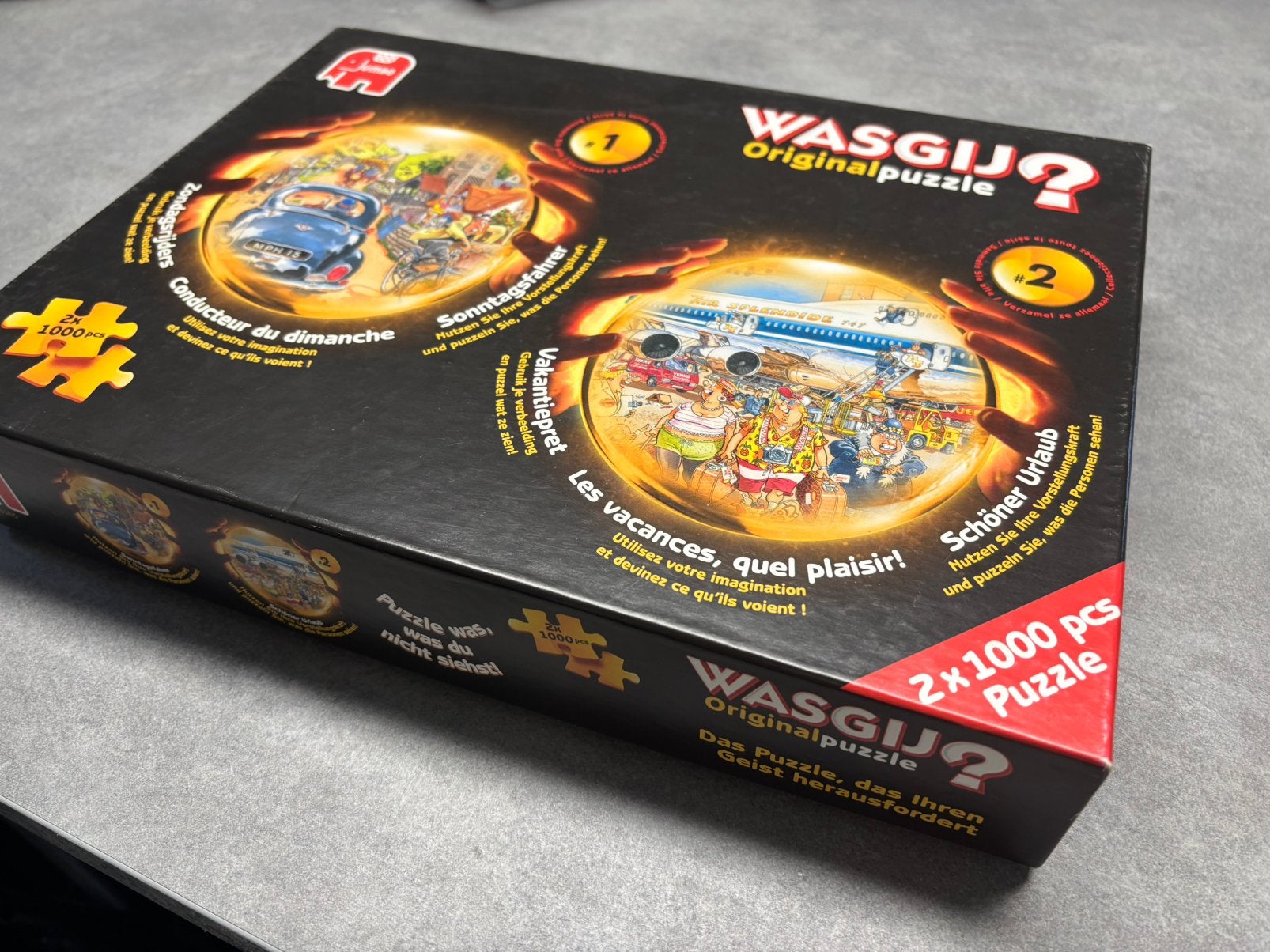 Wasgij puzzel 2 in 1, 1000 stukjes, Ophalen, 500 t/m 1500 stukjes, Gebruikt, Legpuzzel