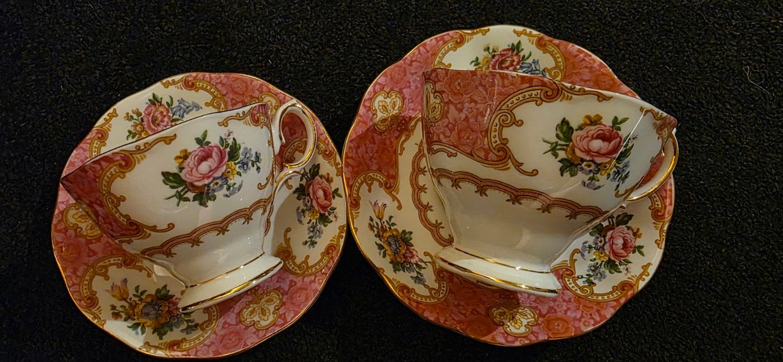 Royal Albert Lady Carlyle 4-delige theeset, Antiek en Kunst, Ophalen