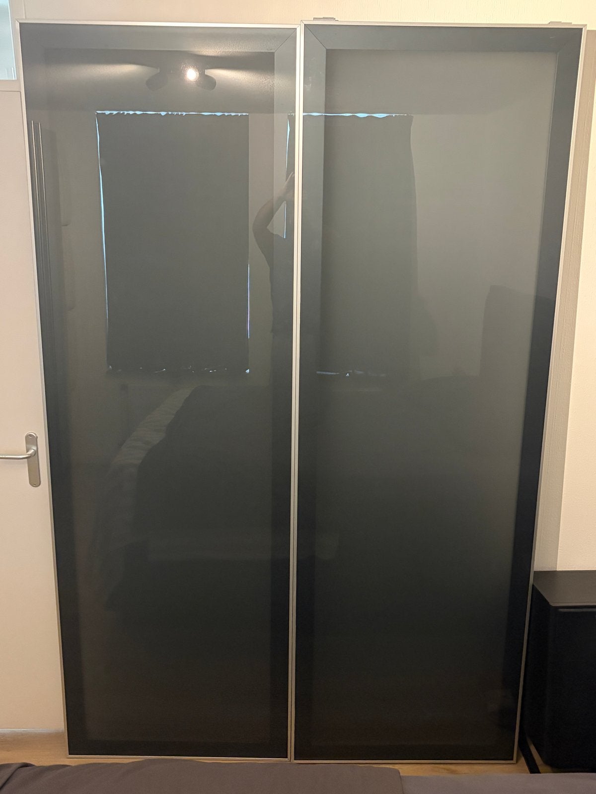 Antraciet glazen schuifdeuren voor IKEA Pax kast, Ophalen, Gebruikt, 200 cm of meer, 50 tot 100 cm