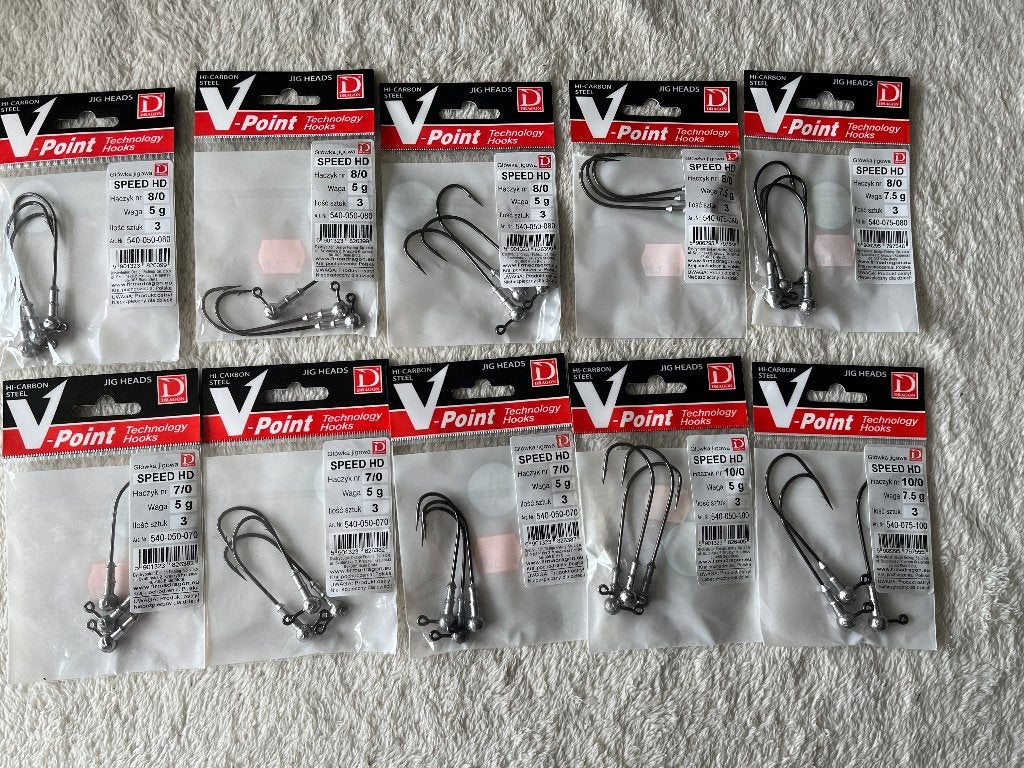 adv 436 / NIEUW mixset 10 zakjes dropshot haken V POINT, Ophalen of Verzenden, Nieuw, Overige typen