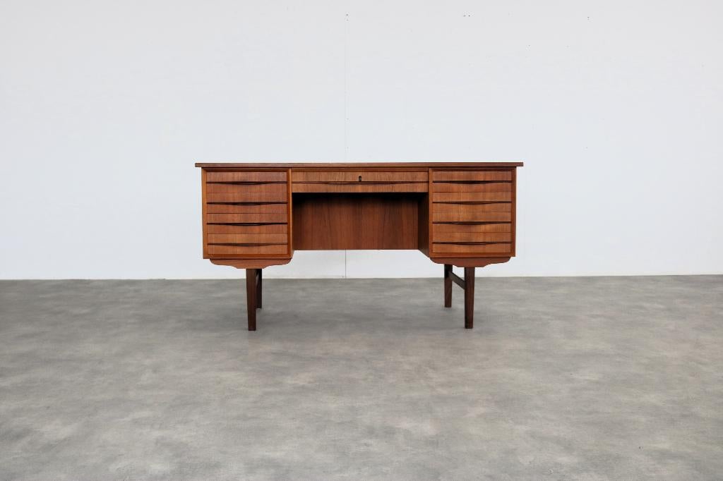 vintage bureau | jaren 60 | teak | Deens, Gebruikt, ., Ophalen of Verzenden, .