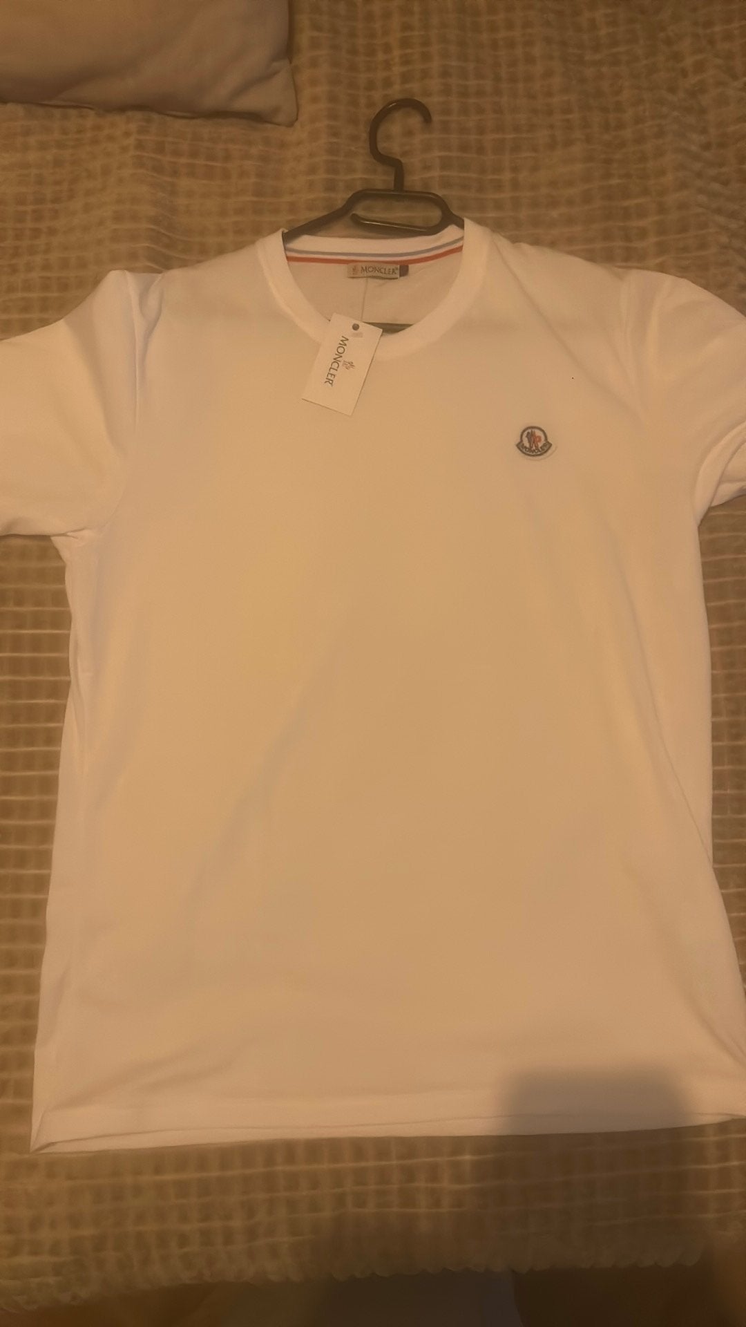 Moncler t-shirt maat L, Ophalen of Verzenden, Nieuw, Maat 52/54 (L), Wit