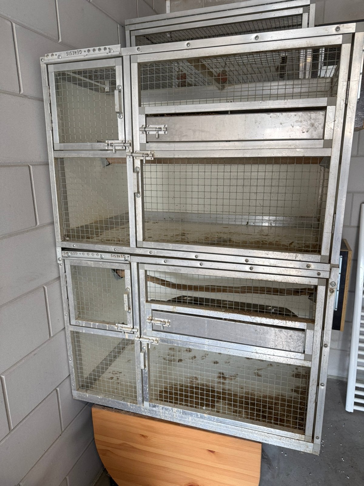 2 delige Aluminium kooi, Ophalen, Gebruikt, Aluminium