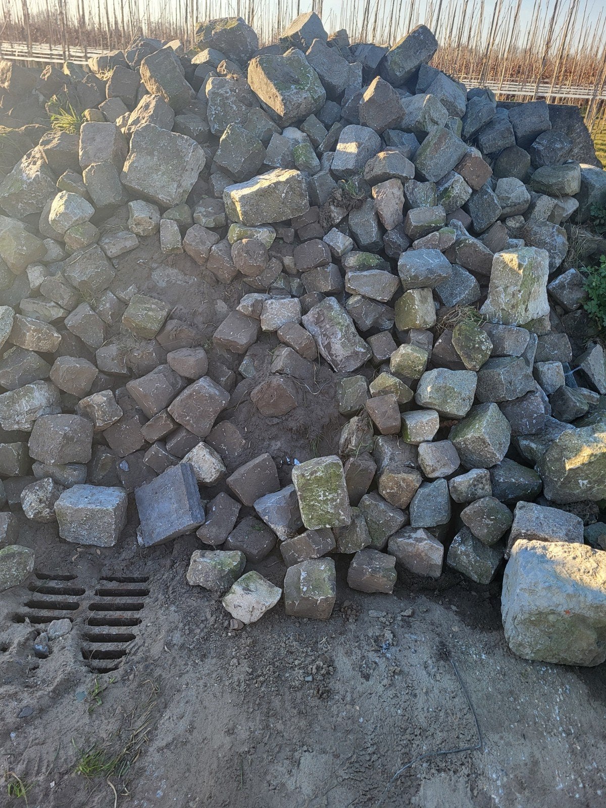bestrating keien sierbestrating verharding, Ophalen