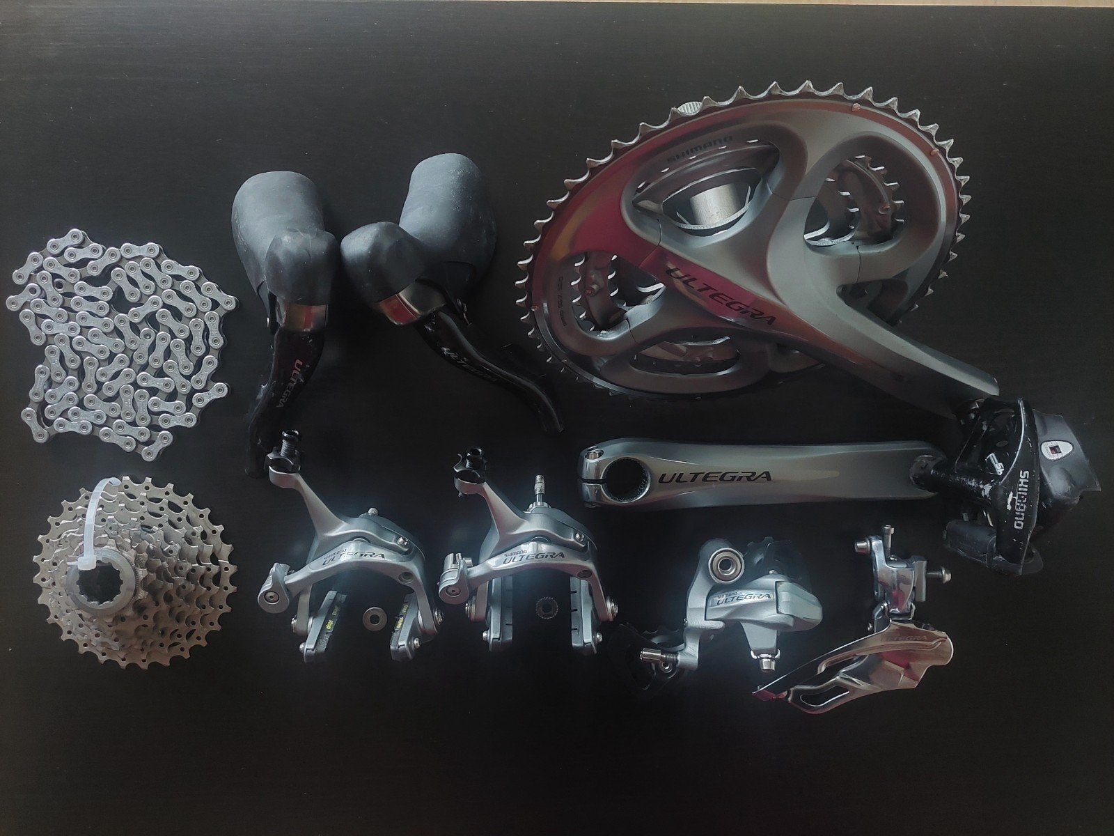 Zeer Nette Shimano Ultegra Groepset (10-speed / Triple), Ophalen of Verzenden, Racefiets, Shimano Ultegra