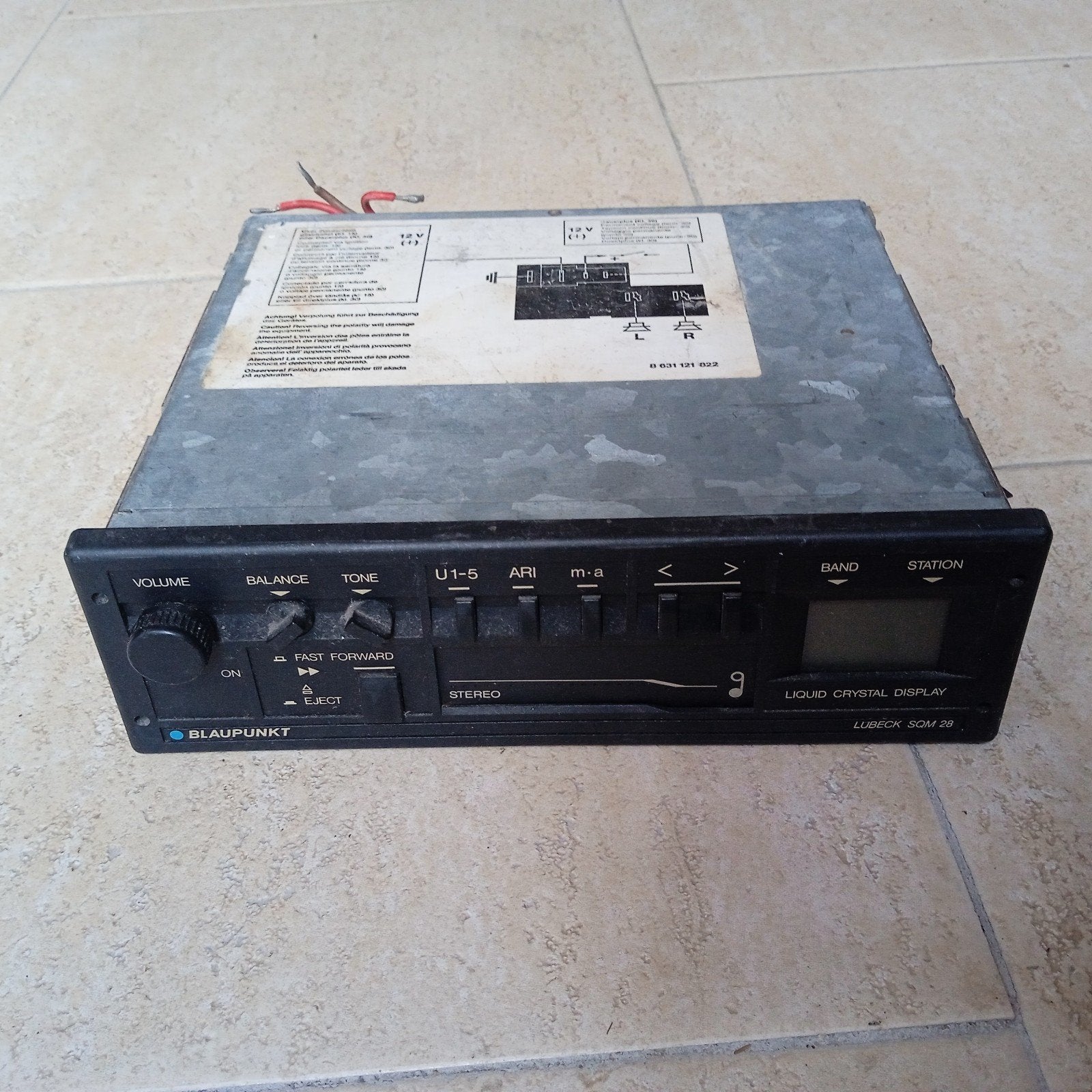 Blaupunkt Lübeck SQM 28 autoradio - Vintage, Auto diversen, Autoradio's, Ophalen of Verzenden, Gebruikt