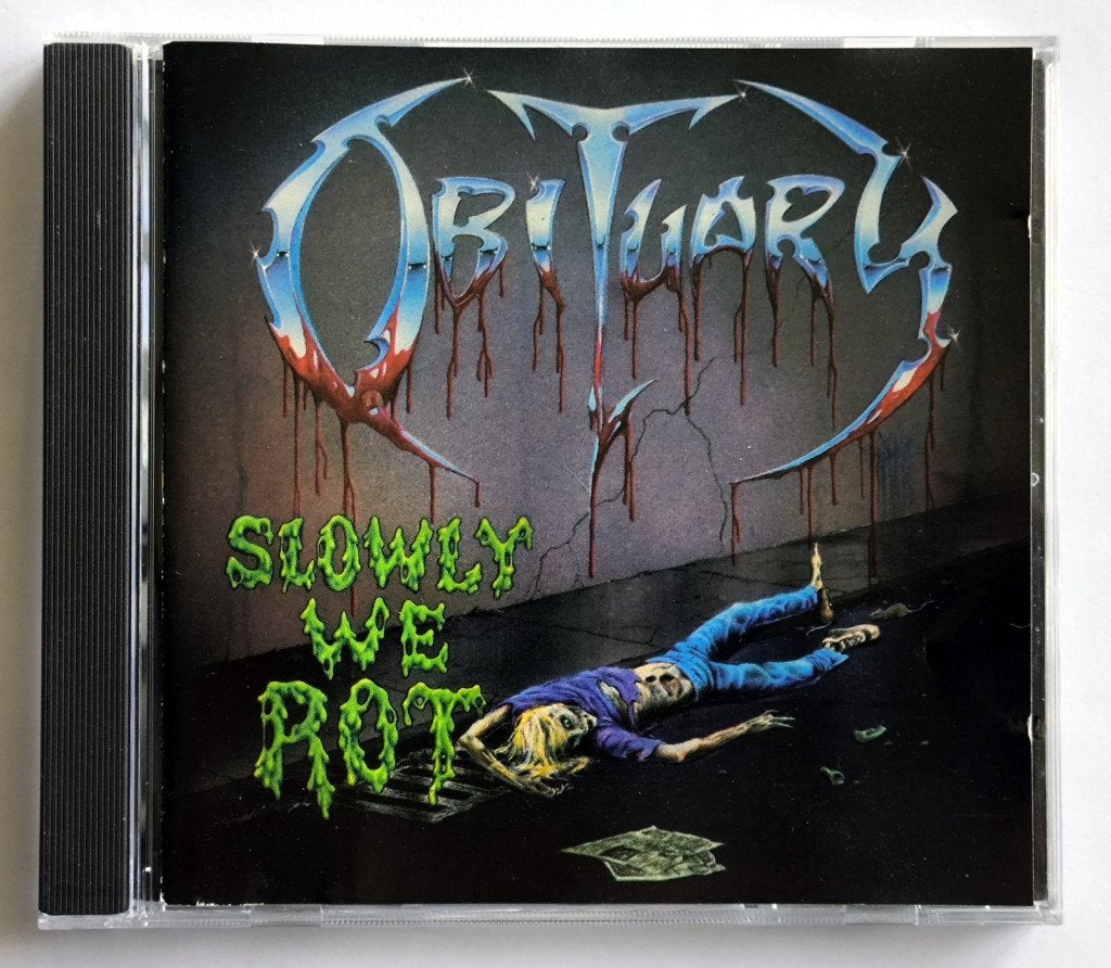 Obituary - Slowly We Rot CD (jewelcase), Gebruikt, Eerste persing, Verzenden, Death metal