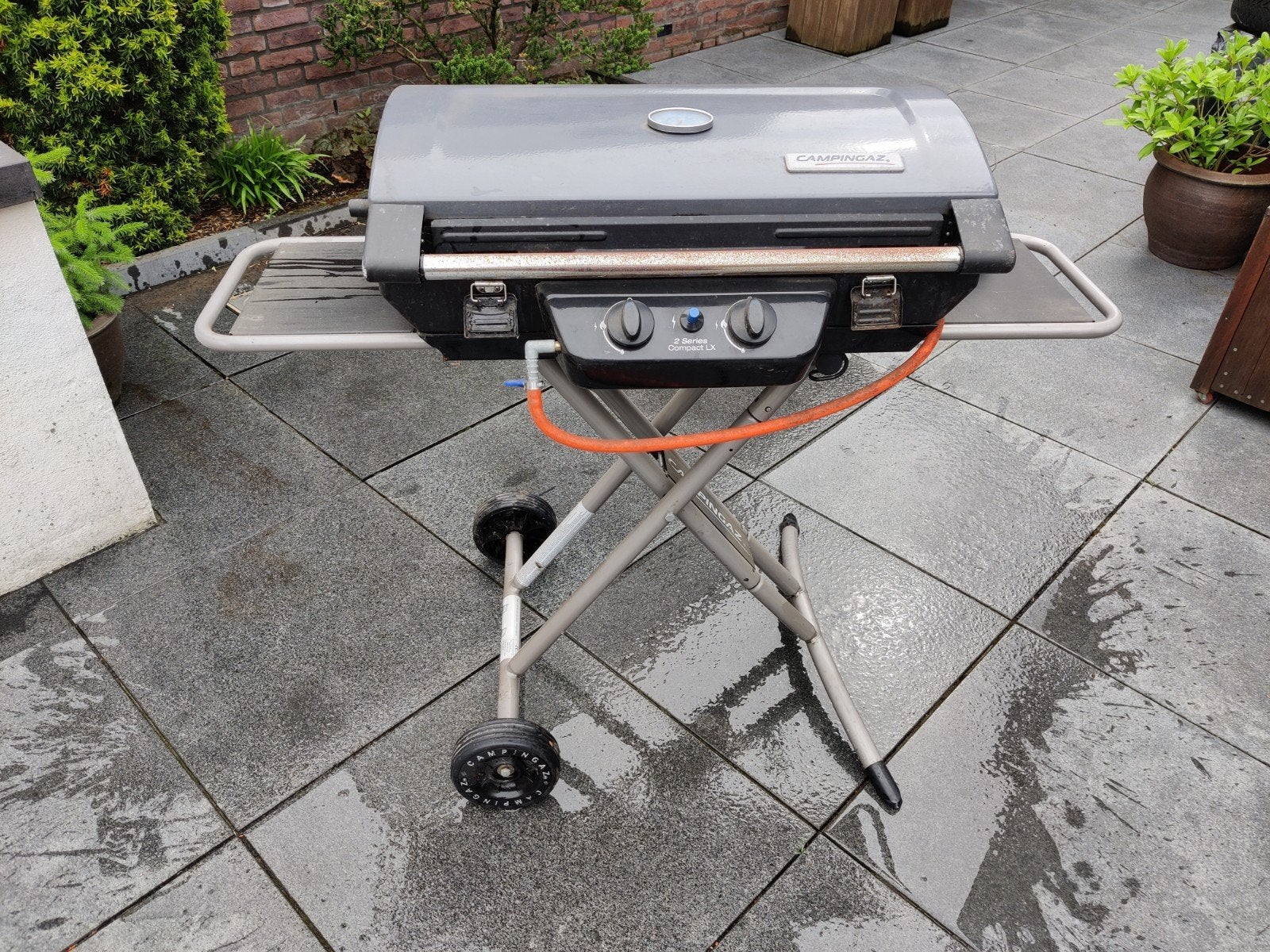 Campingaz inklapbare en verrijdbare gas bbq, Ophalen, Gebruikt
