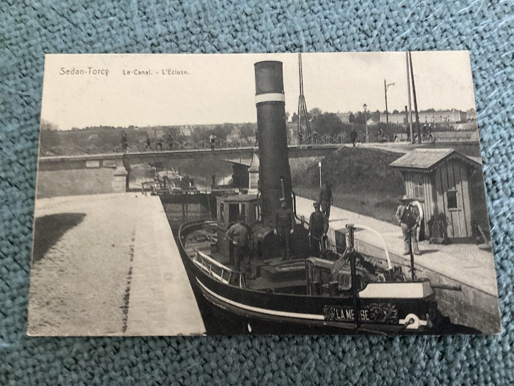 Sedan (Torcy) Stoomsleepboot.  “La Meuse”., Verzenden, 1920 tot 1940, Gelopen, Frankrijk