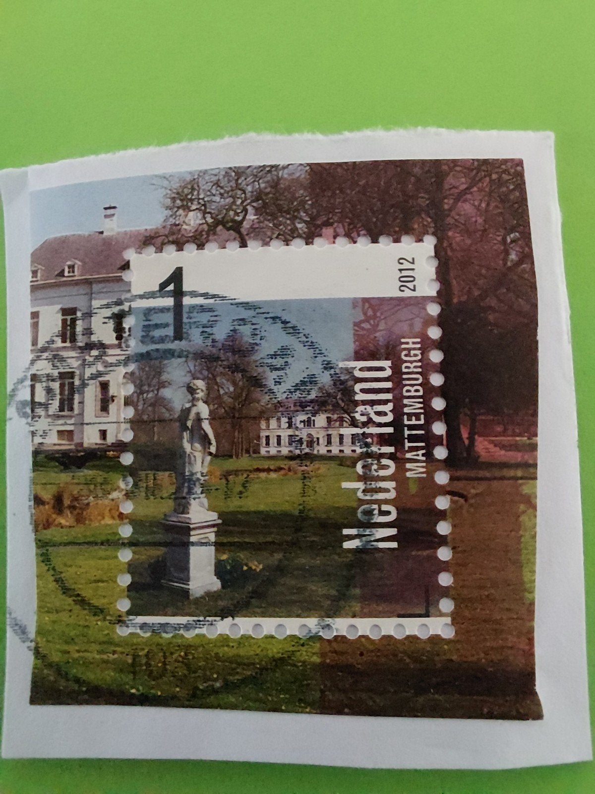 2012 Nederland onafgeweekte postzegel, Verzenden