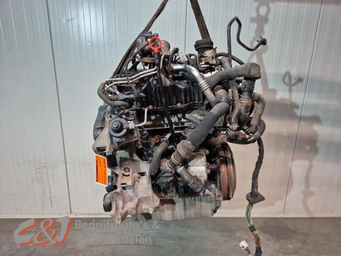 Motor van een Volkswagen Transporter