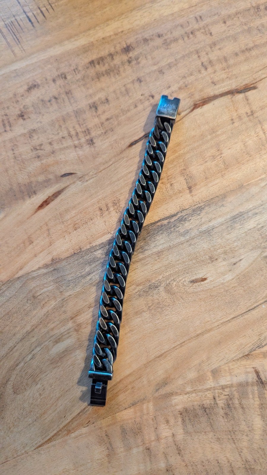 Frank 1967 Heren Armband - Stoere Schakelarmband, Ophalen of Verzenden, Zo goed als nieuw, Zilver, Staal